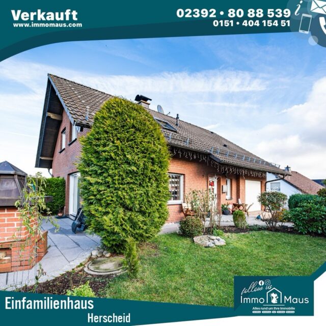 🏡 Verkauft!
Einfamilienhaus mit Einliegerwohnung in Herscheid erfolgreich verkauft. 🔑✨

Auch dieses tolle und hochwertige Haus hat einen neuen Käufer gefunden – darüber freuen wir uns sehr! 😊

Der Immobilienverkauf ist Immo Maus Sache. Vertrauen Sie auf uns als starken Partner in der Region! 💪🏡

Vielen Dank an alle Beteiligten für das Vertrauen und die angenehme Zusammenarbeit. 🤝

#Herscheid #Einfamilienhaus #Immobilienmakler #Verkauft #ImmoMaus