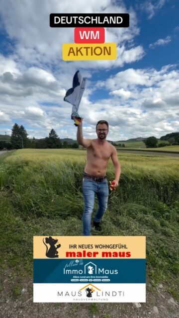 ⚽ Die WM steht vor der Tür! ⚽🇩🇪

Am Sonntag bestreitet Deutschland sein erstes WM-Spiel – und wir sorgen schon vorher für die richtige Fan-Stimmung! 
🎁 Die Hausverwaltung Maus & Lindt, Immo Maus und Maler Maus verschenken am Freitag von 10:00 bis 13:00 Uhr kostenlose Deutschland-Fanartikel!

📍 Kommen Sie vorbei und sichern Sie sich Fahnen, Fanartikel und vieles mehr – solange der Vorrat reicht!

🏆 GEWINNSPIEL 🏆

Als Hauptpreis verlosen wir ein Deutschland-Trikot! 🇩🇪👕

So nehmen Sie teil:

✅ Diesen Beitrag liken und teilen 

✅ 3 Freunde in den Kommentaren markieren

Alle landen dann automatisch im Lostopf! 🍀

📅 Die Auslosung für das Trikot findet am 20.06. statt.

Wir wünschen allen eine spannende WM und freuen uns auf Ihren Besuch! ⚽🎊

#immomaus #deutschland #WM2026 #Fußball #deutschlandtrikot