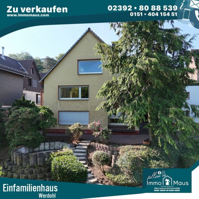 🏡 ZU VERKAUFEN IN WERDOHL 🏡
✨ Ein Haus voller Möglichkeiten!
Viel Platz, großes Grundstück und jede Menge Potenzial: Dieses Einfamilienhaus in der Feldstraße 93 wartet darauf, neu gestaltet zu werden. 🔑❤️
📐 ca. 227 m² Wohnfläche
🏠 10 Zimmer | 5 Schlafzimmer
🌳 ca. 795 m² Grundstück
🔥 Kamin
☀️ Terrassen & Garten
🚗 Garage
🛠️ Renovierungsbedürftig – ideal für eigene Ideen
📍 58791 Werdohl
💰 Kaufpreis: 199.000 €
🤝 Käuferprovision: 3,57 % inkl. MwSt.
🎥 Virtueller Rundgang verfügbar!
📩 Interesse? Schreibt uns gerne oder ruft direkt an 😊
☎️ 02392 / 8088539
🐭 Immo Maus
#Werdohl #HausKaufen #Einfamilienhaus #Immobilien #Sauerland