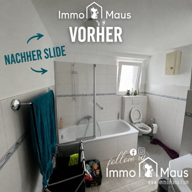 🛁 VORHER ➡️ NACHHER – Wohnung 3 an der Listertalsperre! ✨

Auch im Badezimmer unserer Wohnung 3 an der Listertalsperre ist kaum ein Stein auf dem anderen geblieben. 😍

Aus dem alten Bad mit Badewanne wurde ein modernes, komplett neu gestaltetes Badezimmer:

🚿 Ebenerdige Dusche
✨ Moderne Fliesen & Vinylboden
🔧 Leitungen erneuert
🚰 Neue Sanitärausstattung
🏡 Modernes und stimmiges Gesamtkonzept

Hier wurde nicht nur optisch verschönert, sondern von Grund auf modernisiert. Das Ergebnis kann sich sehen lassen! 🔥

Was sagen Sie zum Vorher-Nachher-Vergleich?

Ihr Immo Maus Team 🐭🏡

#VorherNachher #Listertalsperre #Badsanierung #Modernisierung #Badezimmer