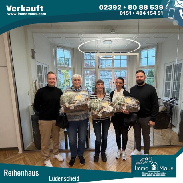 🏡🎉 VERKAUFT – UND DAS GING MAL WIEDER SCHNELL! 🐭🚀
Auch dieses Reihenhaus in Lüdenscheid hat erfolgreich einen neuen Eigentümer gefunden! 🔑✅
Für unseren Mitarbeiter Nick Batram ein ganz besonderer Moment: Sein erster erfolgreicher Immobilienverkauf bei IMMO-MAUS! 🥳🐭
Und der hatte es direkt in sich:
🏃♂️ 9 Besichtigungen an nur einem Tag!
💥 5 Kaufangebote – teilweise sogar über dem Angebotspreis!
🤝 Zufriedene Verkäufer und ein glücklicher Käufer!
Lieber Nick, herzlichen Glückwunsch zu diesem tollen Erfolg! Auf viele weitere gemeinsame Verkäufe! 🚀🎉
Dieser Verkauf zeigt einmal mehr, was die richtige Vermarktungsstrategie, eine starke Reichweite und ein gutes Netzwerk bewirken können.
Sie möchten Ihre Immobilie ebenfalls erfolgreich verkaufen? 🏡
Einfach online stellen kann jeder. Entscheidend ist, wie eine Immobilie vermarktet wird. 😉
📩 Sprechen Sie uns gerne an!
🐭🏠 Ihr IMMO-MAUS Team
#Verkauft #IMMOMAUS #Lüdenscheid #Immobilienverkauf #Immobilienmakler ErfolgreichVerkauft TeamErfolg Sauerland